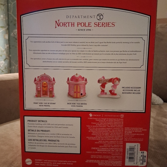 Dept 56 North Pole Series Barbie Gown Boutique - Picture 3 of 5
